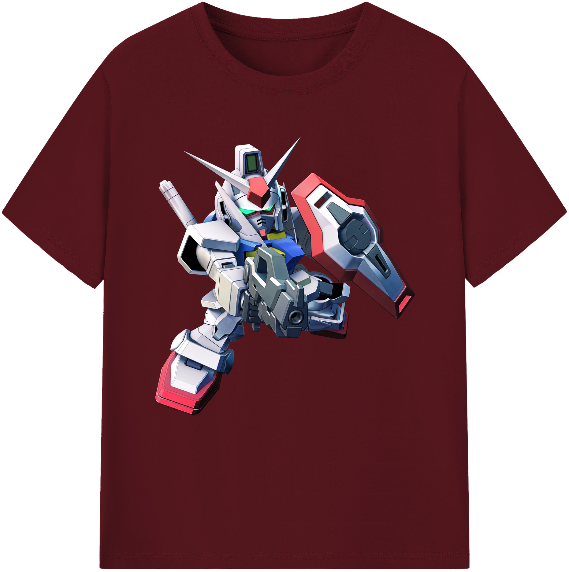 （画像用） 機動戦士ガンダム Mobile Suit Gundam 綿100％半袖Tシャツ（フロントプリント）